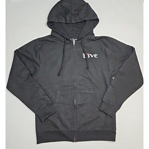 Live Rock Band 2022 Tour Graphic‎ Print Full Zip Hoodie Mens Size Small NWOT
